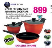 Dura Stone 5 Piece Premium Cast Aluminium Cookware