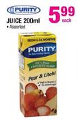Purity Juice Assorted-200ml Each