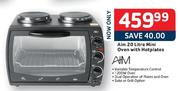 Aim 20ltr Mini Oven With HotPlates