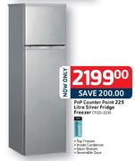 Special PnP Counter Point 225ltr silver Fridge Freezer — www.guzzle.co.za