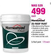 Homestead 20Ltr Roof Paint