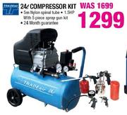 Tradeweld 24Ltr Compressor Kit