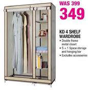 KD 4 Shelf Wardrobe