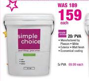 Simple Choice 20Ltr PVA
