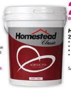 Homestead 5Ltr Acrylic PVA-Each