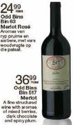 Odd Bins Bin 517 Meriot-750Ml