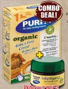 Elizabeth Anne's & Purity Baby Organics Face & Body Cream-150ml & Purity Organic Baby Cereal-150gm