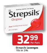 Strepsils Lozenges-16's Or 24's Per Pack