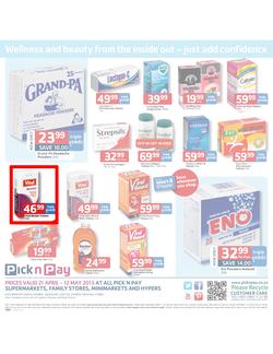 Pick n Pay : Health & beauty all taken care of (21 Apr - 12 May 2013), page 12