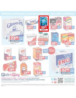 Pick n Pay : Health & beauty all taken care of (21 Apr - 12 May 2013), page 12