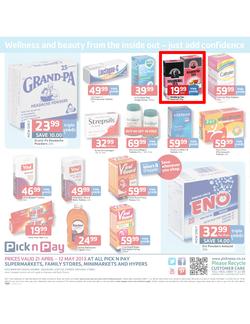 Pick n Pay : Health & beauty all taken care of (21 Apr - 12 May 2013), page 12