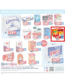 Pick n Pay : Health & beauty all taken care of (21 Apr - 12 May 2013), page 12