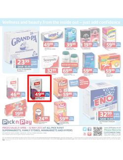 Pick n Pay : Health & beauty all taken care of (21 Apr - 12 May 2013), page 12