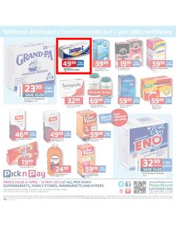 Pick n Pay : Health & beauty all taken care of (21 Apr - 12 May 2013), page 12