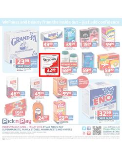Pick n Pay : Health & beauty all taken care of (21 Apr - 12 May 2013), page 12