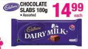Cadbury Chocolate Slabs Assorted-180g Each