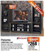 Panama 3 Piece Wall Unit
