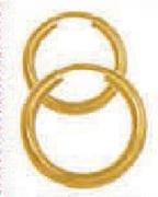 9ct Gold & Silver Large Single Earring-Each