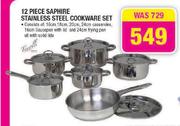 Tissolli 12 Piece Saphire Stainless Steel Cookware Set