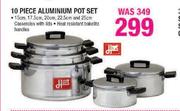 Hart 10 Piece Aluminium Pot Set