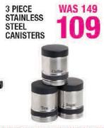 3 Piece Stainless Steel Canisters