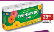 Twinsaver 1 Ply Toilet Rolls-10's