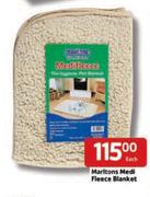 Maritons Medi Fleece Blanket-Each