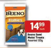 Beeno Semi Moist Treats Assorted-120g Each