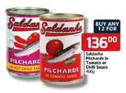 Saldanha Pilchards In Tomato Or Chilli Sauce-12x400g