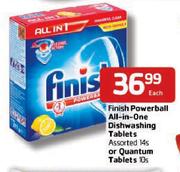  Finish Powerball All-In-One Dishwashing Tablets Assorted-14's Or Quantum Tablets-10's Each