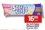 Sta-Soft Fabric Softener Refill  Assorted-500ml Each