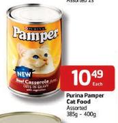 Purina-Pamper Cat Food Assorted-385g-400g Each