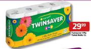 Twinsaver 1 Ply Toilet Rolls - 10's
