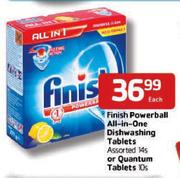 Finish Powerball All-In-One Dishwashing Tablets Assorted - 14's Or Quantum Tablets-10's Each