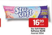 Sta-Soft Fabric Softener Refill Assorted - 500ml Each