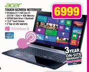Acer Touch Screen Notebook