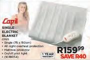 Capil Single Electric Blanket-CEB/S