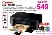 Canon 3-In-1 Printer(MG2240)-Each