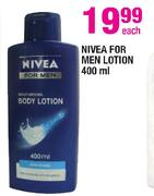 Nivea For Men Lotion-400ml Each