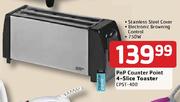 Pnp Counter Point 4-Slice Toaster-CPST-400