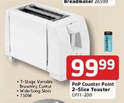 Pnp Counter Point 2-Slice Toaster-CPTT-200
