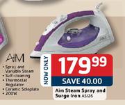 AIM Steam Spray And Surge Iron-AS126