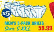 Men's 5-Pack Briefs(Sizes S-XXL)