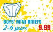 Boy's Mini Briefs(2-6 Years)