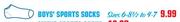 Boy's Sports Socks(Sizes 6-8 1/2 to 4-7)