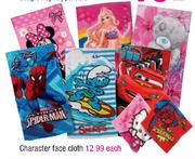 Character Face Cloth-Each
