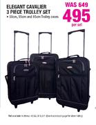 Elegant Cavalier 3 Piece Trolley Set