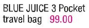 Blue Juice 3 Pocket Travel Bag