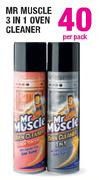 Mr Muscle 3 In 1 Oven Cleaner-Per Pack