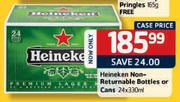 Heineken Non-Returnable Bottles or Cans-24 x 330ml